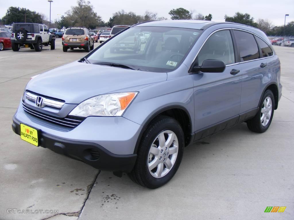 2008 CR-V EX - Glacier Blue Metallic / Gray photo #7