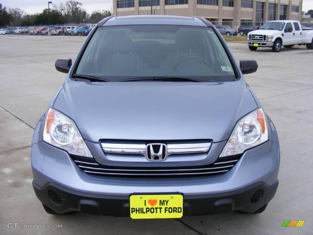 2008 CR-V EX - Glacier Blue Metallic / Gray photo #8