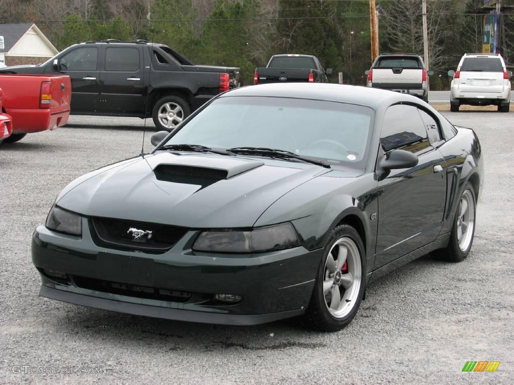 2001 Mustang Bullitt Coupe - Dark Highland Green / Dark Charcoal photo #7