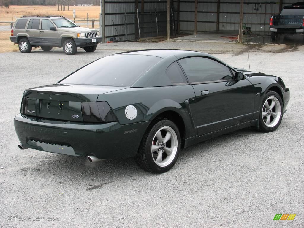 2001 Mustang Bullitt Coupe - Dark Highland Green / Dark Charcoal photo #10