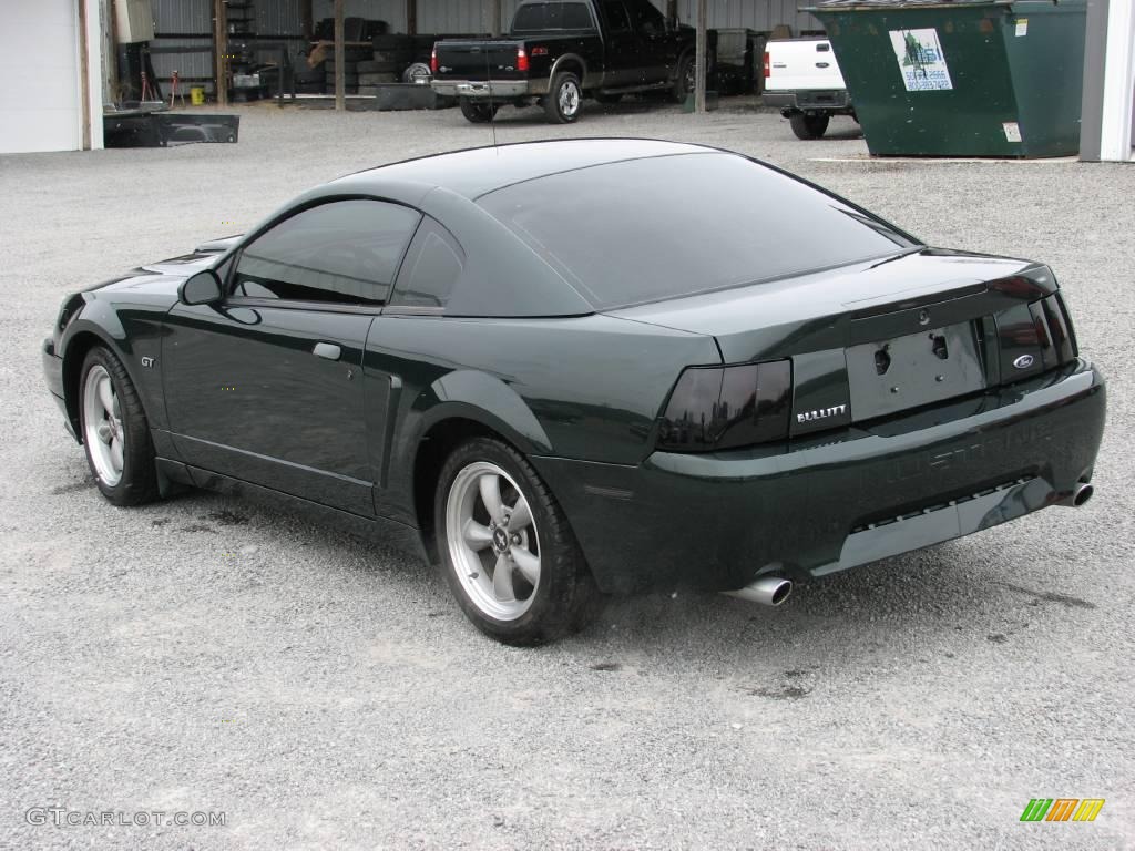 2001 Mustang Bullitt Coupe - Dark Highland Green / Dark Charcoal photo #11