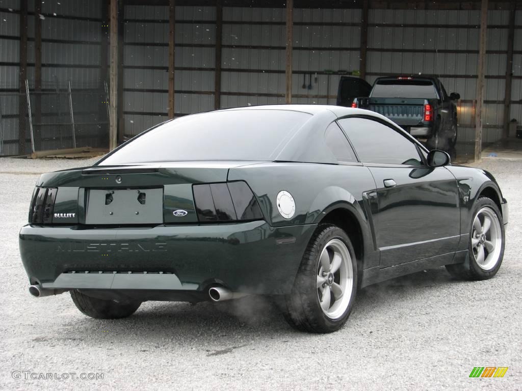 2001 Mustang Bullitt Coupe - Dark Highland Green / Dark Charcoal photo #13