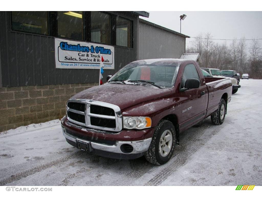 2002 Ram 1500 SLT Regular Cab - Dark Garnet Red Pearlcoat / Dark Slate Gray photo #1