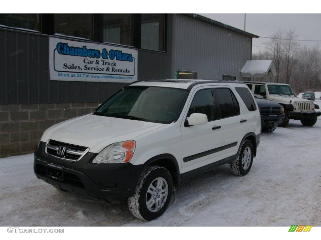 2003 CR-V EX 4WD - Taffeta White / Black photo #1