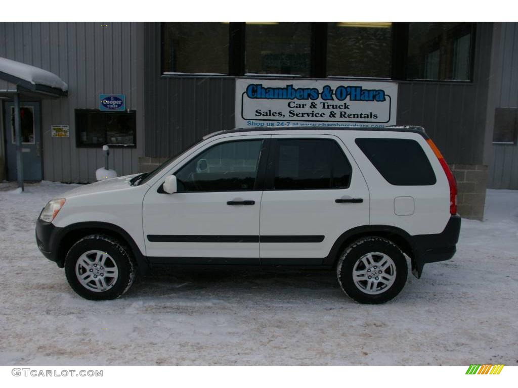 2003 CR-V EX 4WD - Taffeta White / Black photo #2