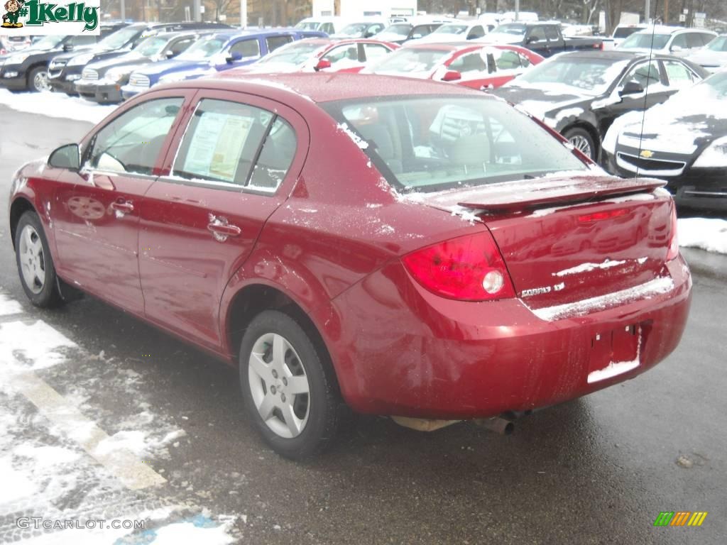 2007 Cobalt LT Sedan - Sport Red Tint Coat / Neutral Beige photo #5