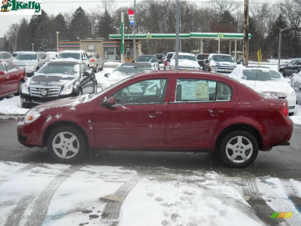 2007 Cobalt LT Sedan - Sport Red Tint Coat / Neutral Beige photo #6