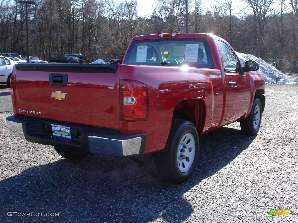 2009 Silverado 1500 Regular Cab - Victory Red / Dark Titanium photo #5