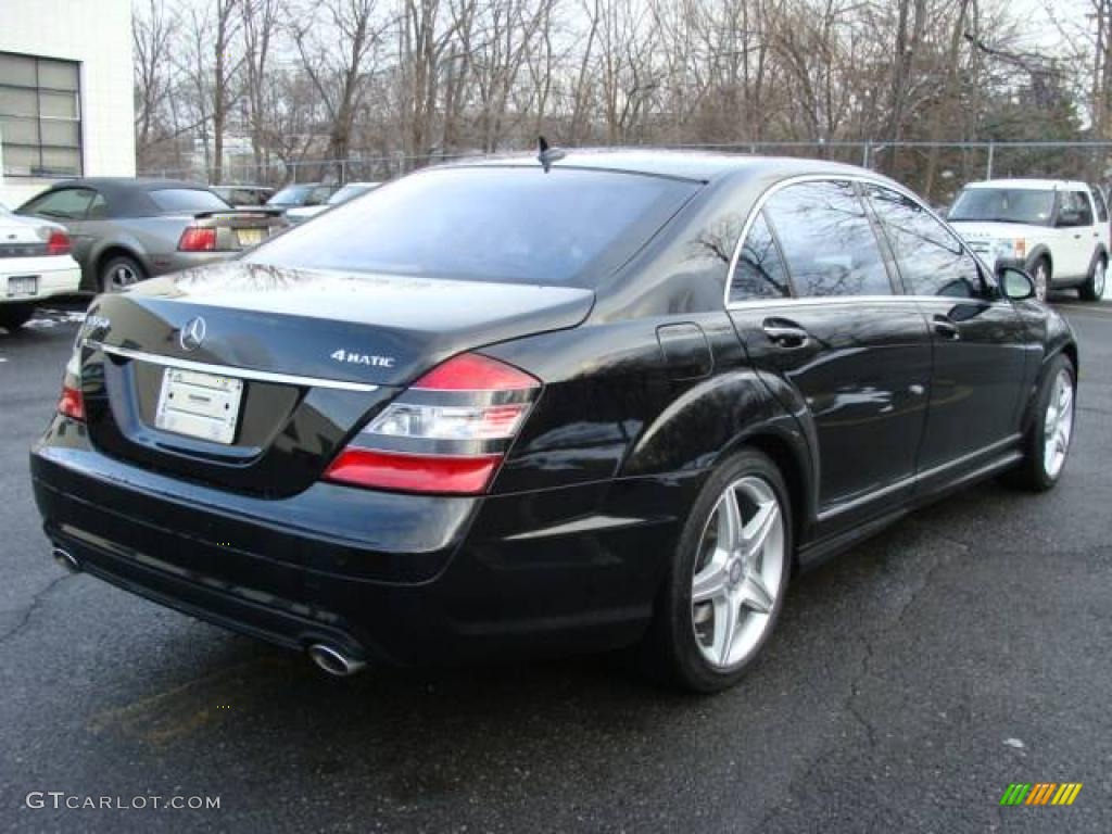 2008 S 550 4Matic Sedan - Black / Black photo #4
