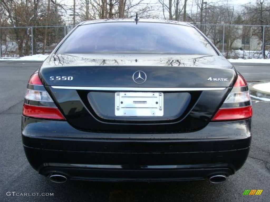 2008 S 550 4Matic Sedan - Black / Black photo #5