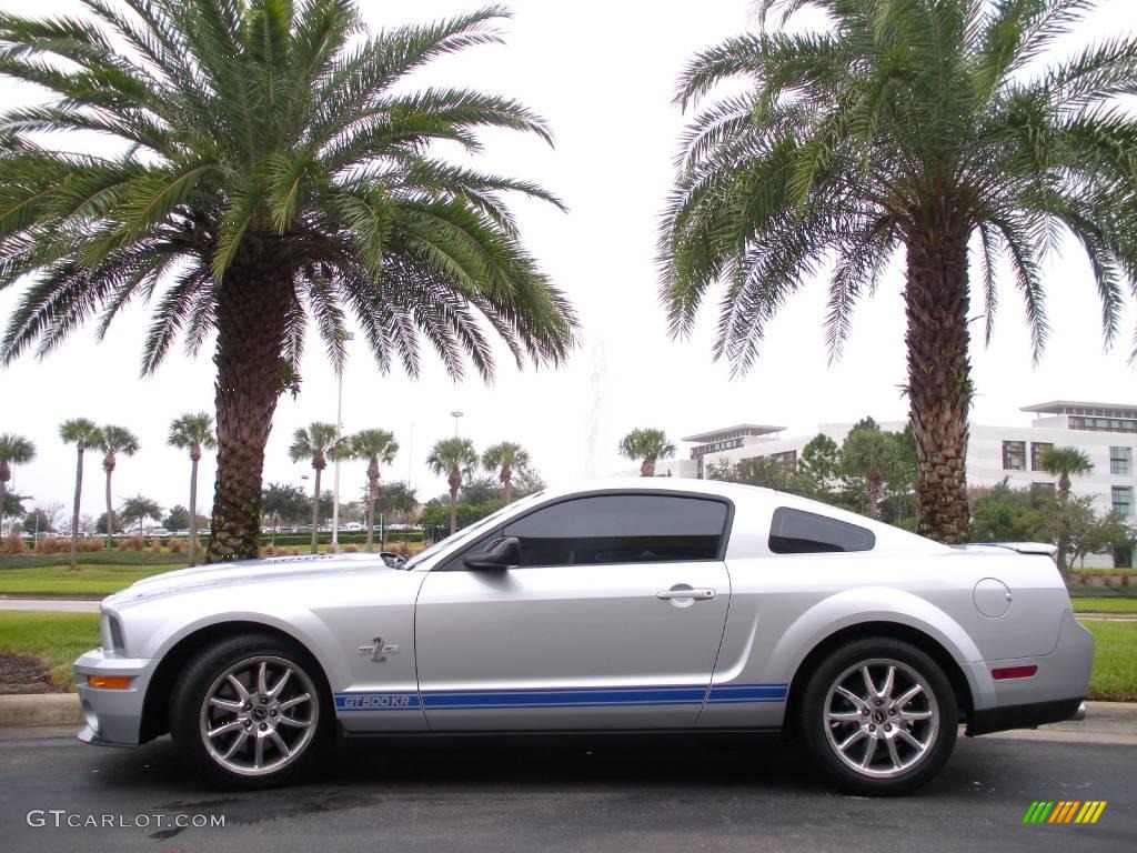 Brilliant Silver Metallic 2008 Ford Mustang Shelby GT500KR Coupe Exterior Photo #24484055