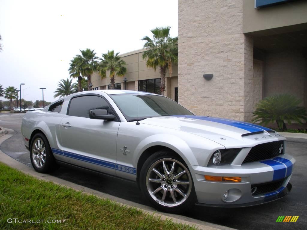 Brilliant Silver Metallic 2008 Ford Mustang Shelby GT500KR Coupe Exterior Photo #24484067