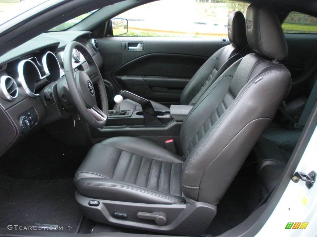 Black Interior 2008 Ford Mustang Shelby GT500KR Coupe Photo #24484103