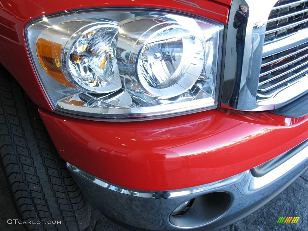 2007 Ram 1500 Big Horn Edition Quad Cab 4x4 - Flame Red / Medium Slate Gray photo #4