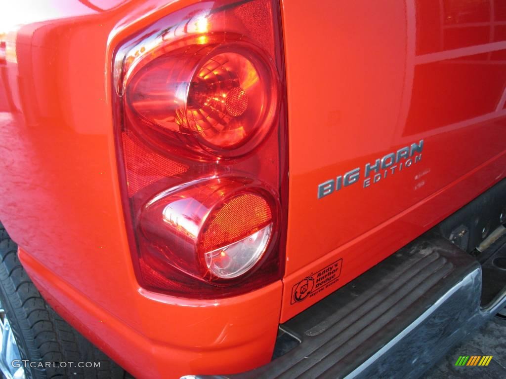 2007 Ram 1500 Big Horn Edition Quad Cab 4x4 - Flame Red / Medium Slate Gray photo #7
