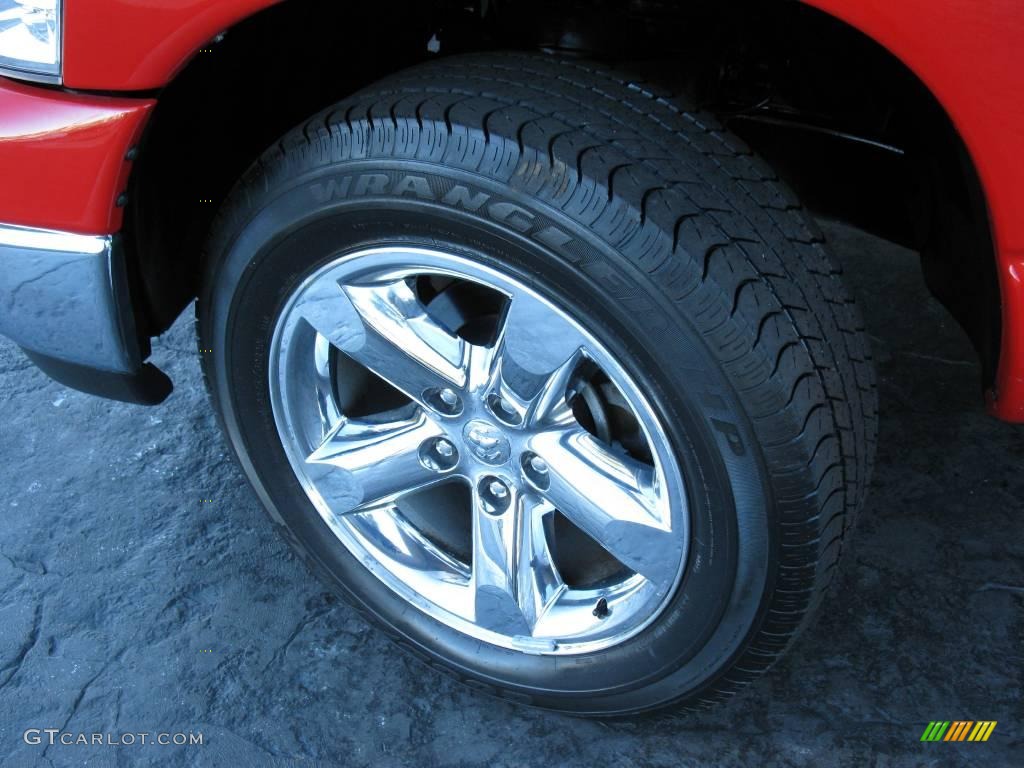 2007 Ram 1500 Big Horn Edition Quad Cab 4x4 - Flame Red / Medium Slate Gray photo #9
