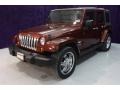 2007 Red Rock Crystal Pearl Jeep Wrangler Unlimited Sahara  photo #30