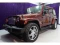 2007 Red Rock Crystal Pearl Jeep Wrangler Unlimited Sahara  photo #34