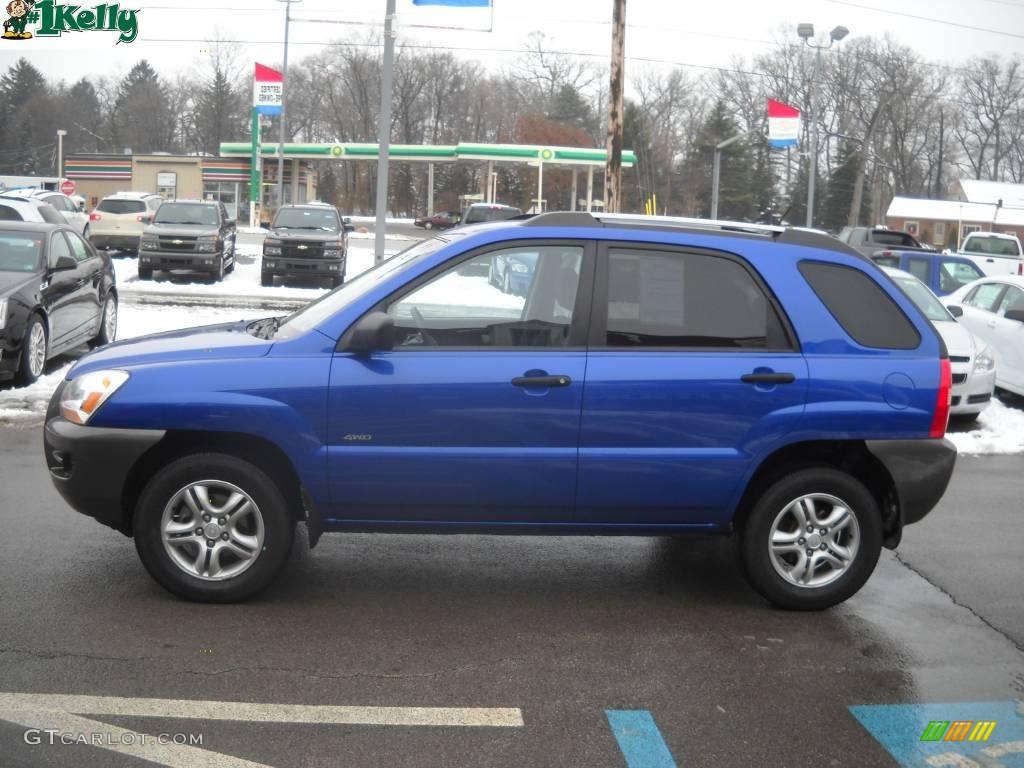 2007 Sportage LX V6 4WD - Smart Blue / Black photo #6