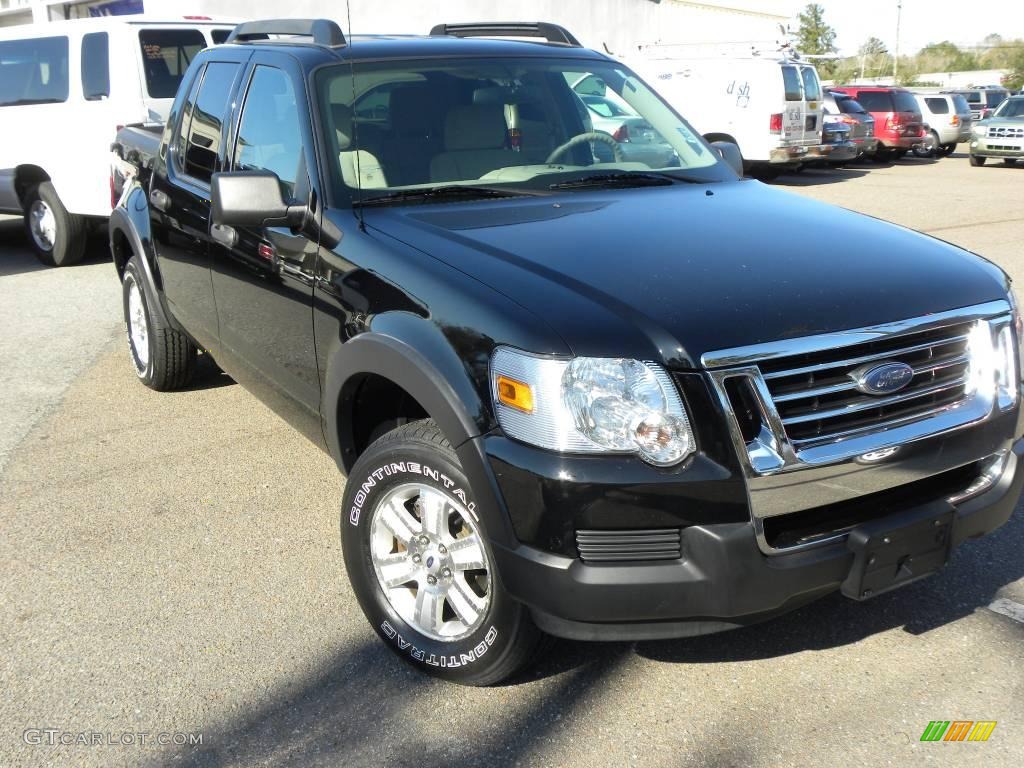 2007 Explorer Sport Trac XLT 4x4 - Black / Light Stone photo #1