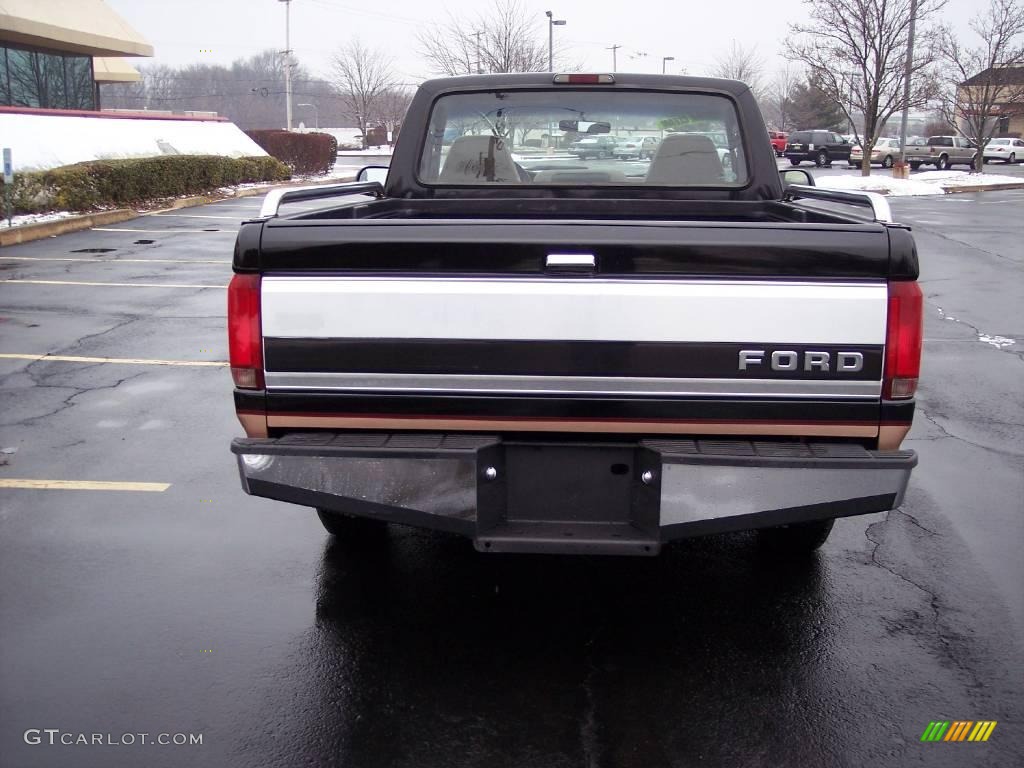 1995 F150 Eddie Bauer Regular Cab - Black / Beige photo #3