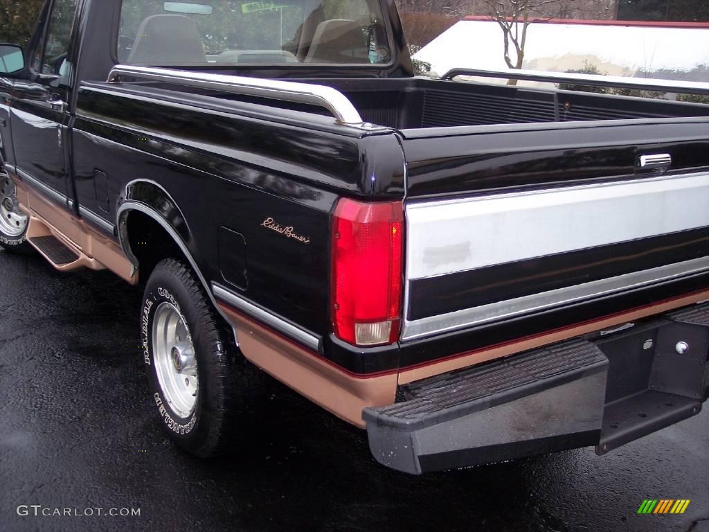 1995 F150 Eddie Bauer Regular Cab - Black / Beige photo #7