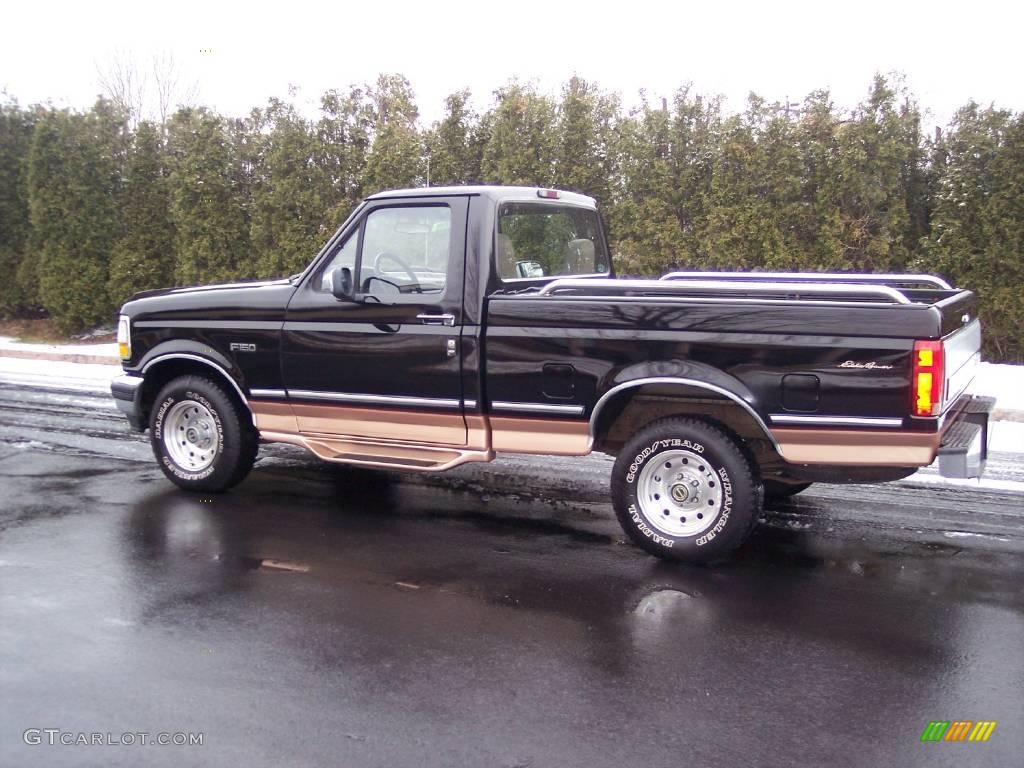 1995 F150 Eddie Bauer Regular Cab - Black / Beige photo #49