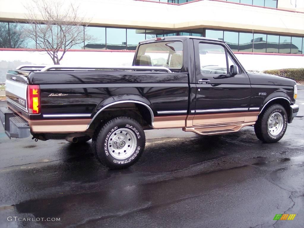 1995 F150 Eddie Bauer Regular Cab - Black / Beige photo #56