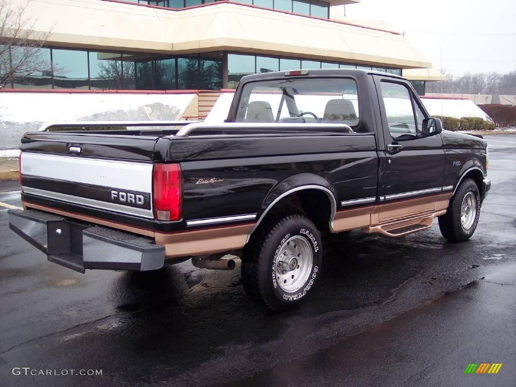 1995 F150 Eddie Bauer Regular Cab - Black / Beige photo #57
