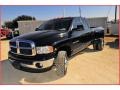 2005 Black Dodge Ram 3500 SLT Quad Cab 4x4 Dually  photo #1