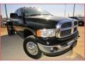 2005 Black Dodge Ram 3500 SLT Quad Cab 4x4 Dually  photo #9
