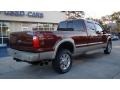 2008 Dark Toreador Red Ford F350 Super Duty King Ranch Crew Cab 4x4  photo #8