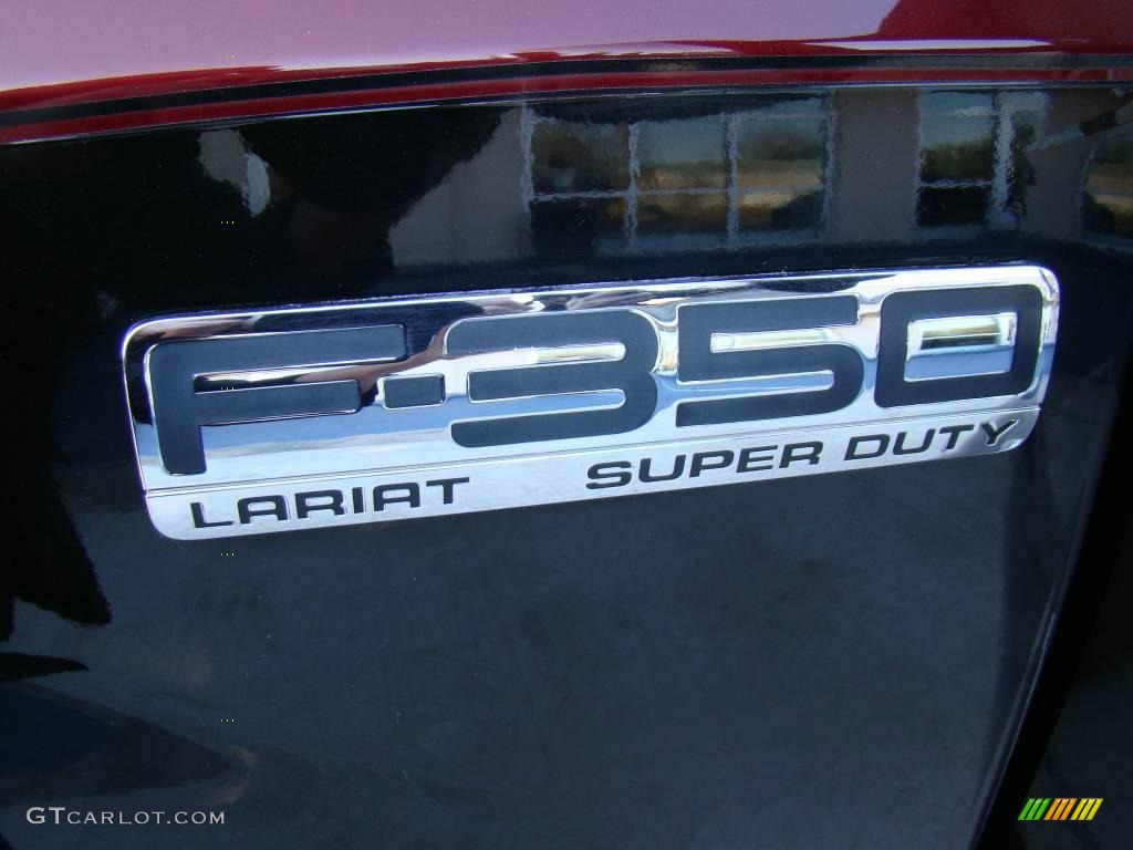 2005 F350 Super Duty Lariat SuperCab Dually - Dark Toreador Red Metallic / Medium Flint photo #34