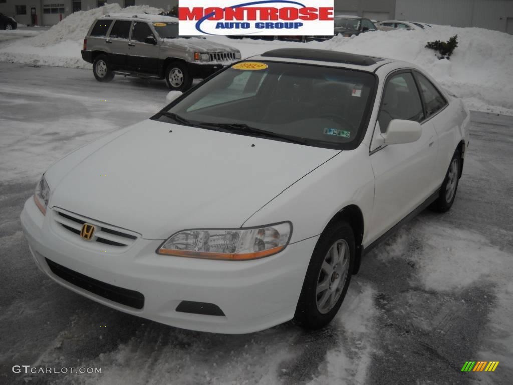 2002 Accord SE Coupe - Taffeta White / Ivory photo #21