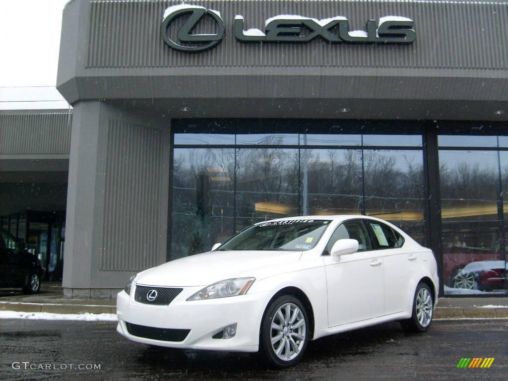 2006 IS 250 AWD - Crystal White / Black photo #1