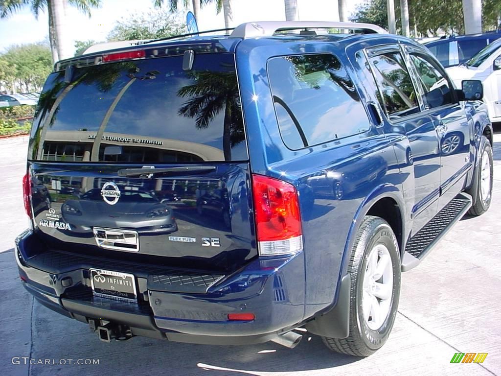 2008 Armada SE - Majestic Blue / Charcoal photo #3