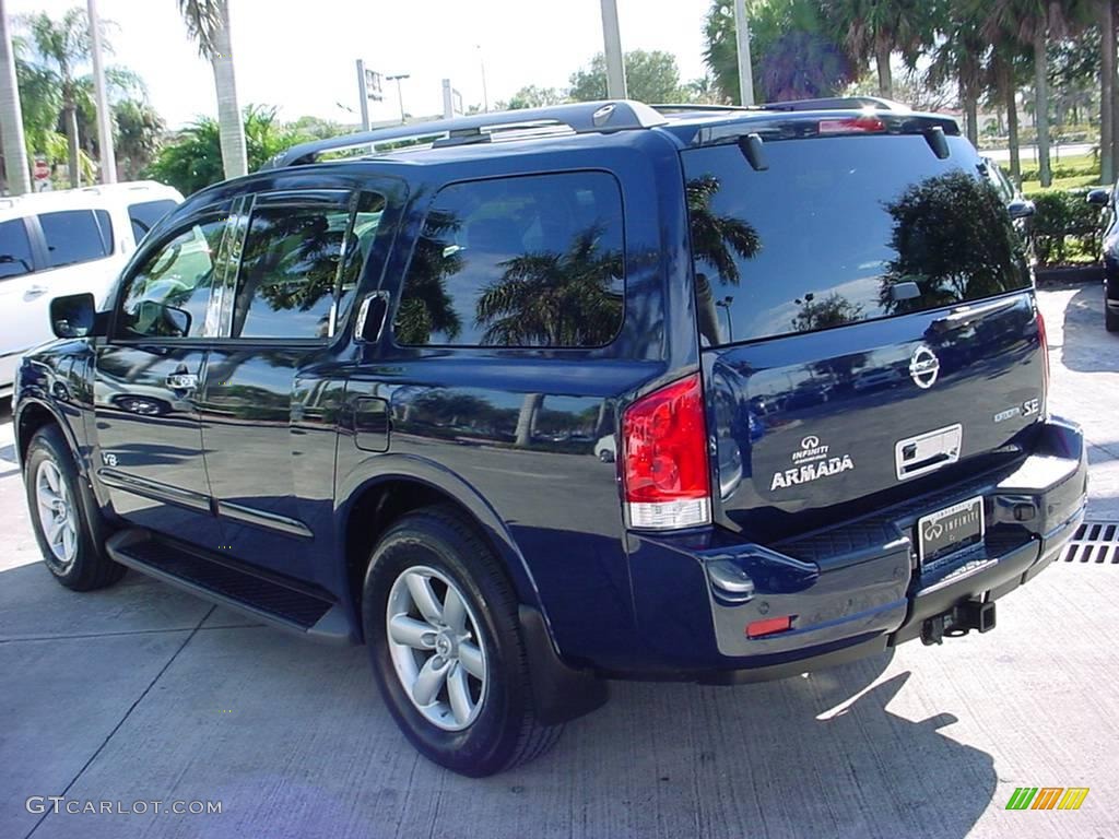 2008 Armada SE - Majestic Blue / Charcoal photo #6