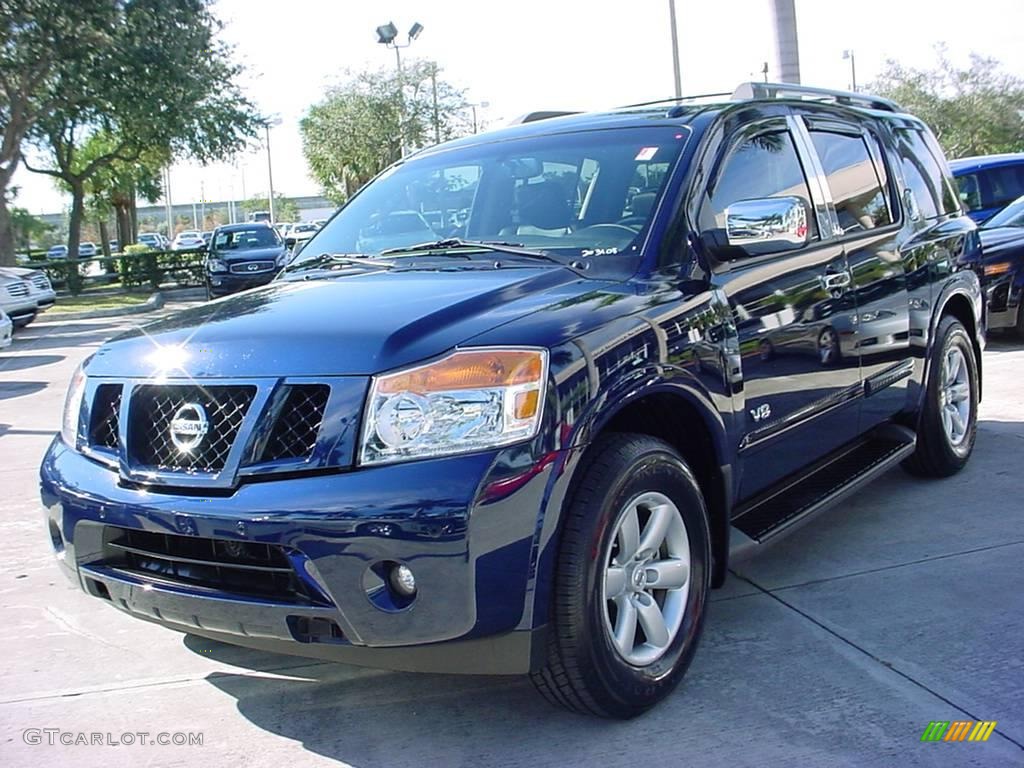 2008 Armada SE - Majestic Blue / Charcoal photo #8
