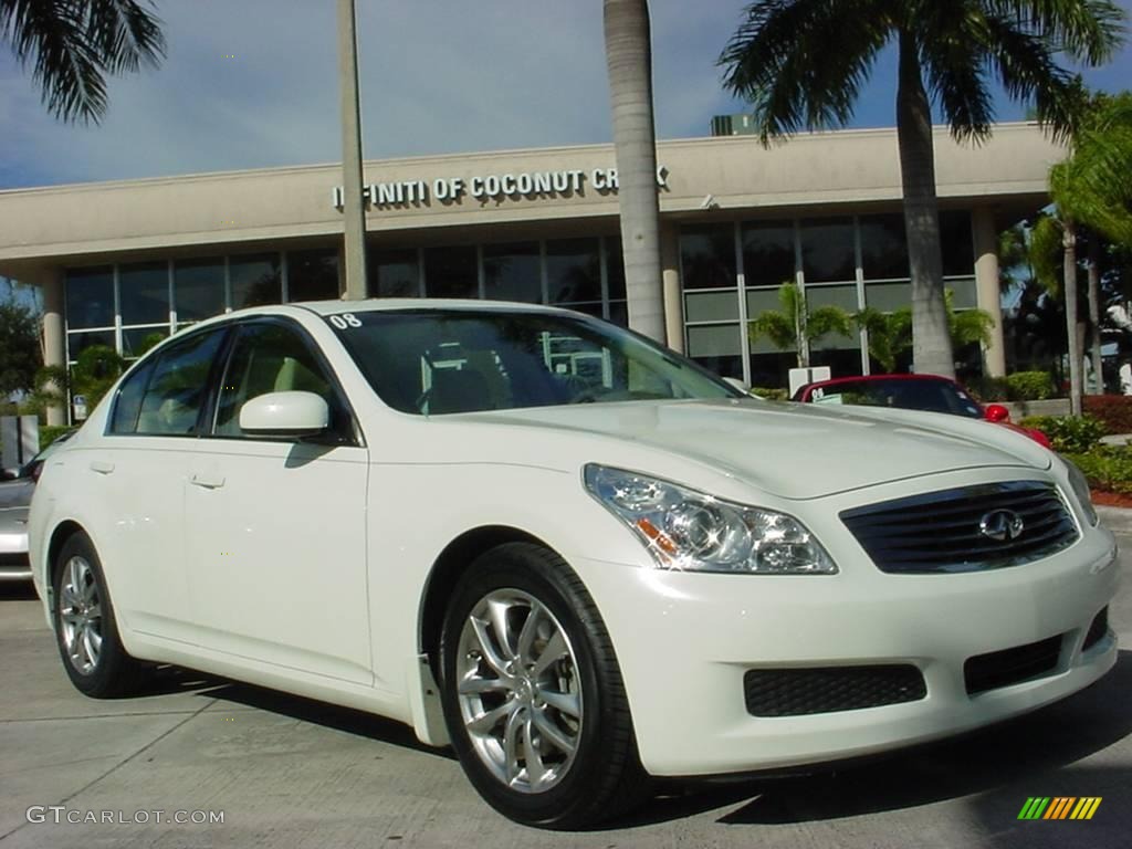 Ivory Pearl White Infiniti G