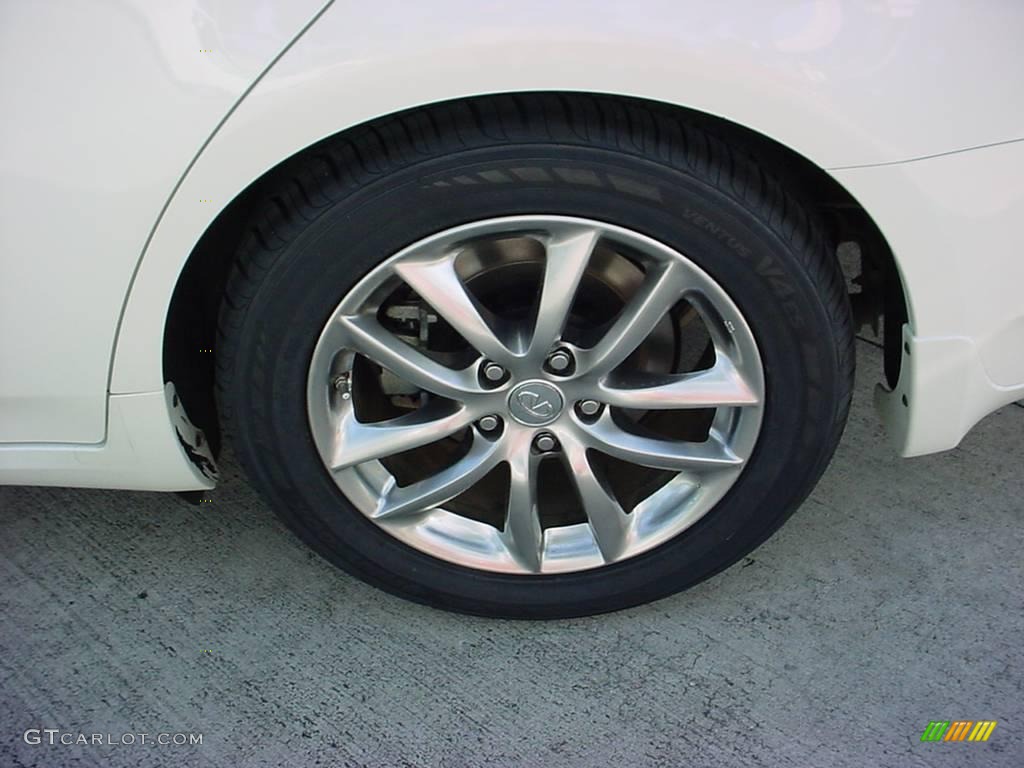 2008 G 35 Sedan - Ivory Pearl White / Wheat photo #13