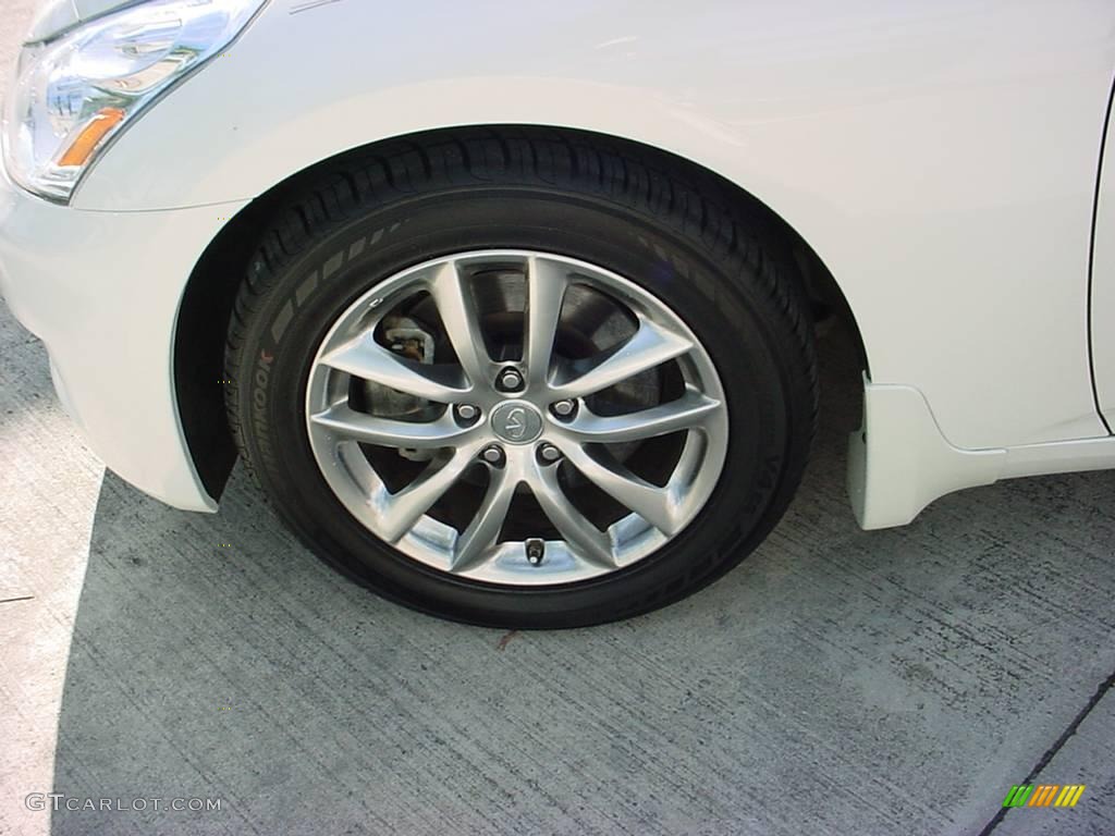 2008 G 35 Sedan - Ivory Pearl White / Wheat photo #14