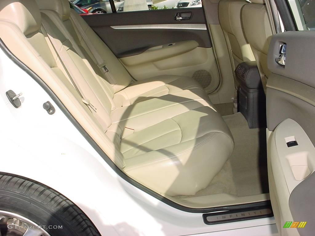 2008 G 35 Sedan - Ivory Pearl White / Wheat photo #20
