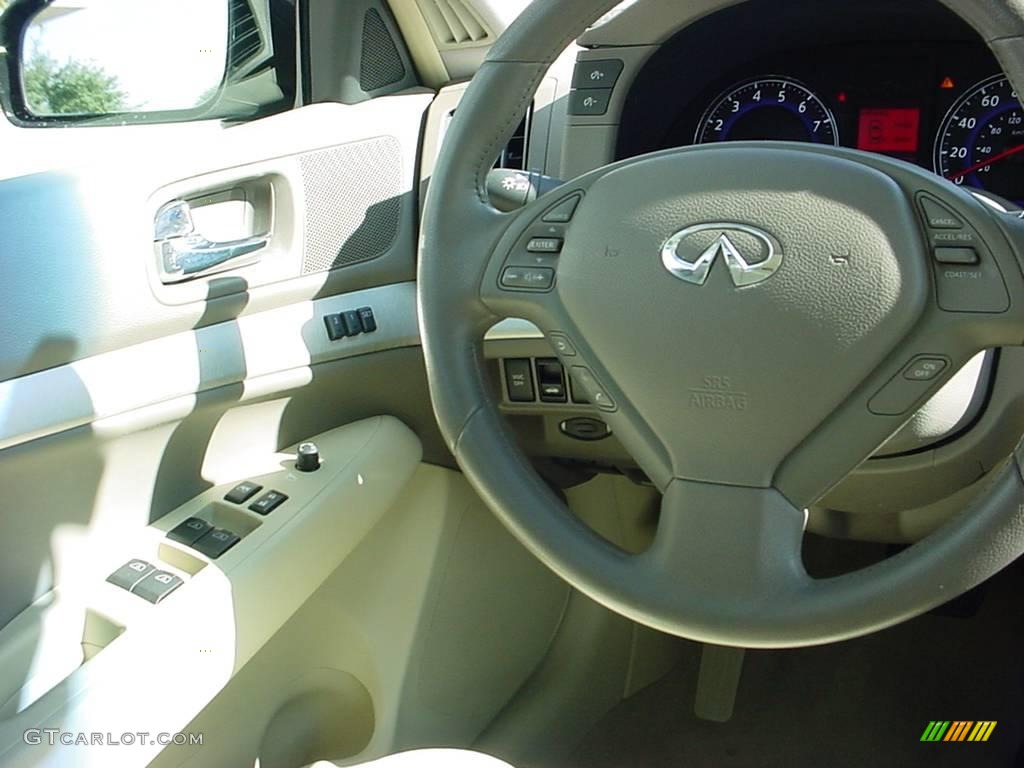 2008 G 35 Sedan - Ivory Pearl White / Wheat photo #22