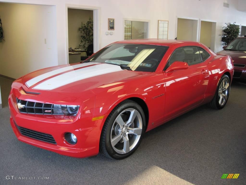 2010 Camaro SS/RS Coupe - Victory Red / Black photo #4