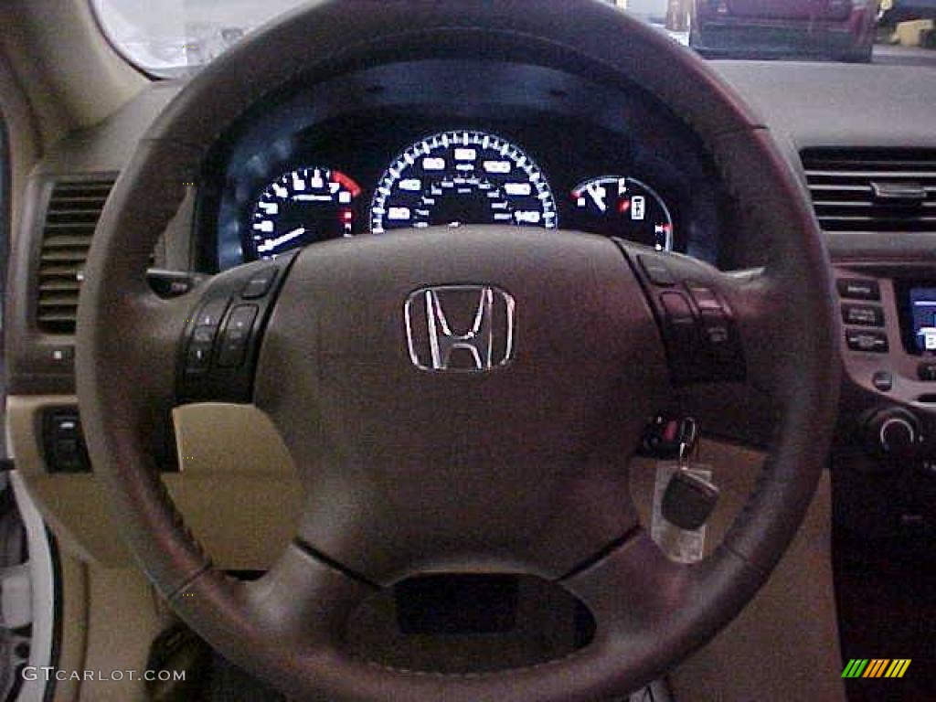 2007 Accord EX-L V6 Sedan - Taffeta White / Ivory photo #18