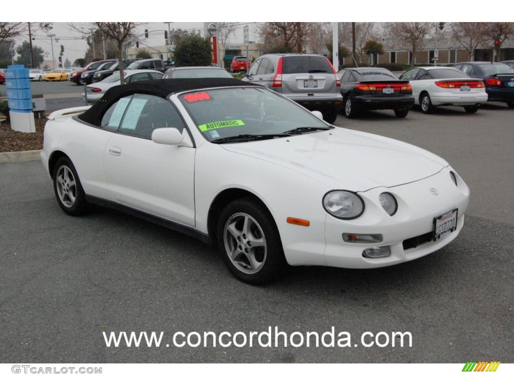 1999 Celica GT Convertible - Super White / Black photo #1