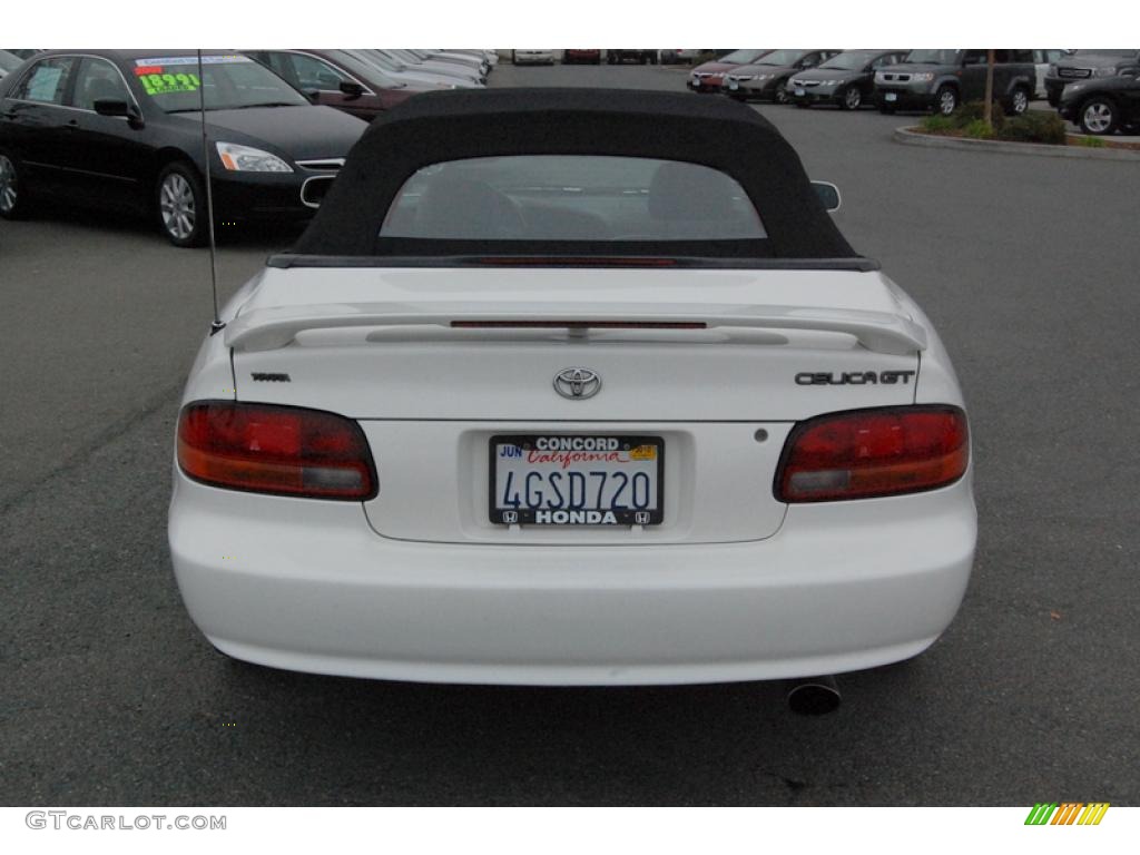 1999 Celica GT Convertible - Super White / Black photo #4