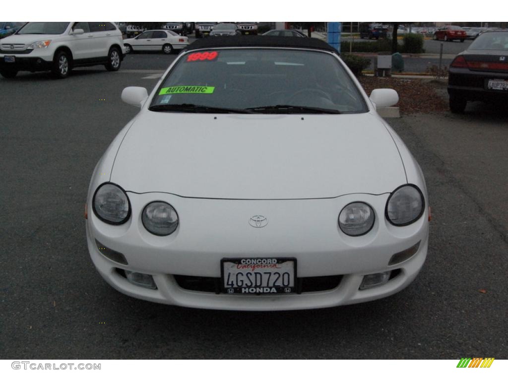 1999 Celica GT Convertible - Super White / Black photo #8