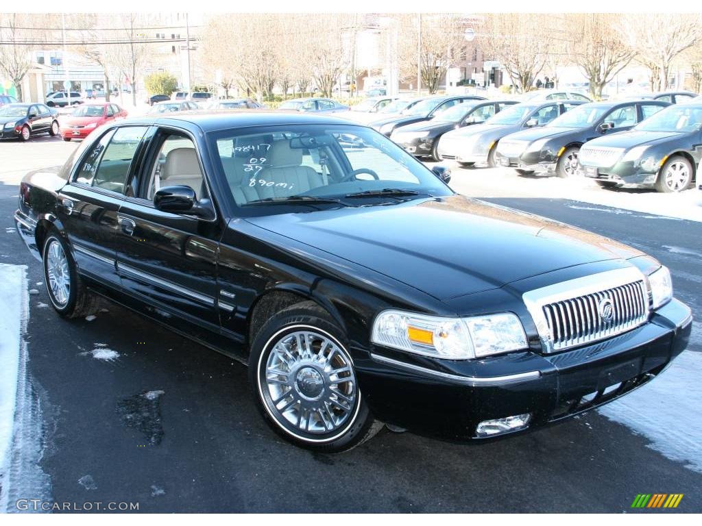 2009 Grand Marquis LS - Black / Medium Light Stone photo #3