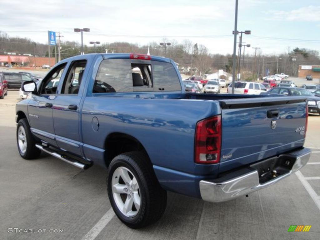 2006 Ram 1500 SLT Quad Cab 4x4 - Atlantic Blue Pearl / Medium Slate Gray photo #5